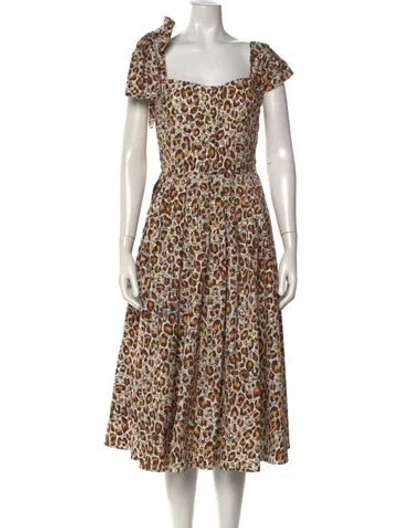 Pre-owned Prada 2019 Midi Length Dress In Neutral
