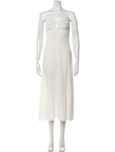 Pre-owned Prada 2019 Midi Length Dress In Neutrals