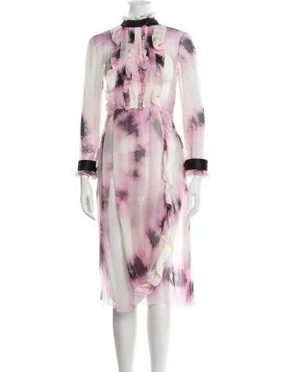 Pre-owned Prada 2019 Midi Length Dress In Purple