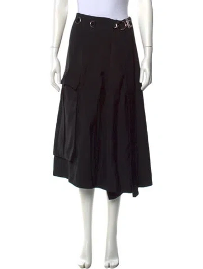 Pre-owned Prada 2019 Midi Length Skirt In Black