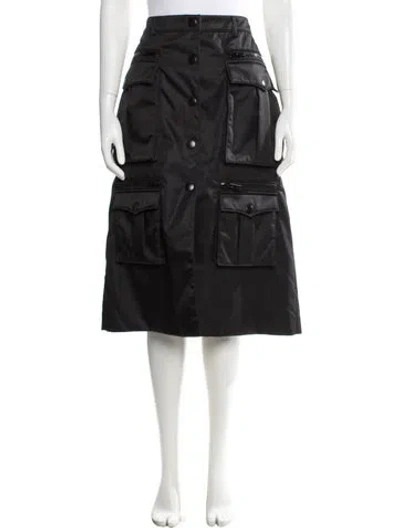 Pre-owned Prada 2019 Midi Length Skirt In Black
