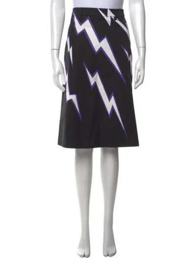 Pre-owned Prada 2019 Midi Length Skirt In Black