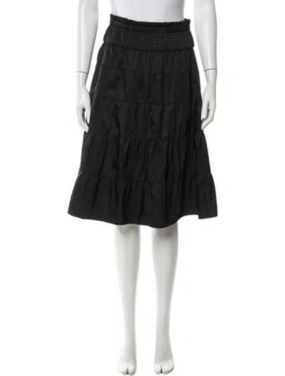 Pre-owned Prada 2019 Midi Length Skirt In Black