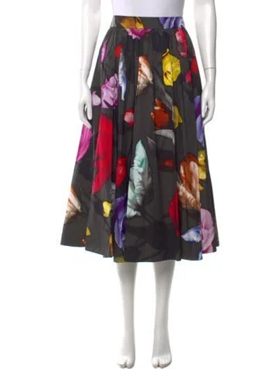 Pre-owned Prada 2019 Midi Length Skirt In Gray