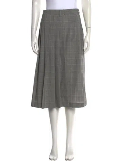 Pre-owned Prada 2019 Midi Length Skirt In Grey