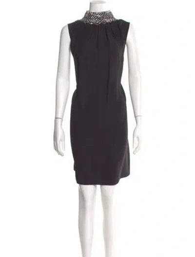 Pre-owned Prada 2019 Mini Dress In Black