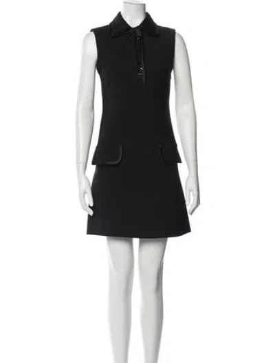 Pre-owned Prada 2019 Mini Dress In Black