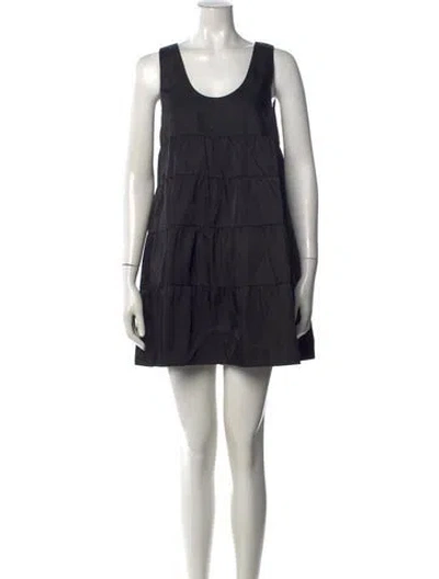 Pre-owned Prada 2019 Mini Dress In Black