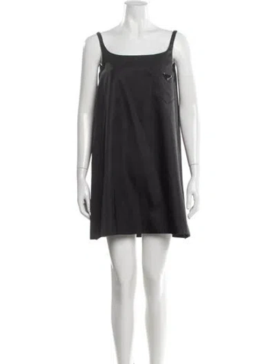 Pre-owned Prada 2019 Mini Dress In Black