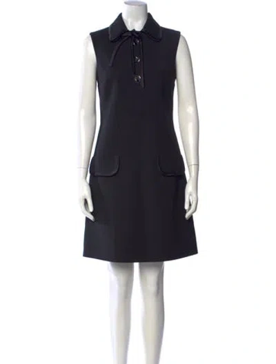 Pre-owned Prada 2019 Mini Dress In Black