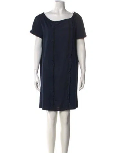 Pre-owned Prada 2019 Mini Dress In Blue