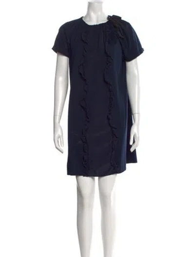 Pre-owned Prada 2019 Mini Dress In Blue