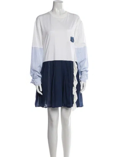 Pre-owned Prada 2019 Mini Dress In Blue