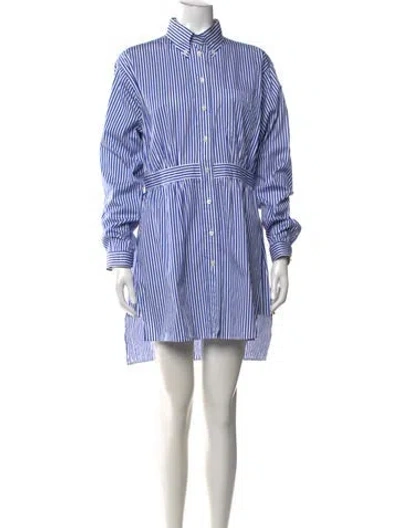 Pre-owned Prada 2019 Mini Dress In Blue