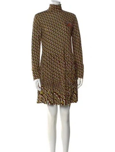 Pre-owned Prada 2019 Mini Dress In Brown