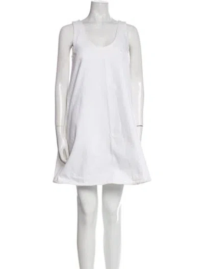 Pre-owned Prada 2019 Mini Dress In White