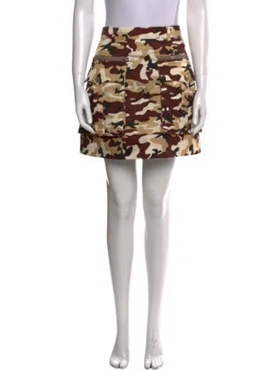 Pre-owned Prada 2019 Mini Skirt In Brown