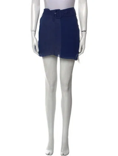Pre-owned Prada 2019 Mini Skirt W/ Tags In Blue