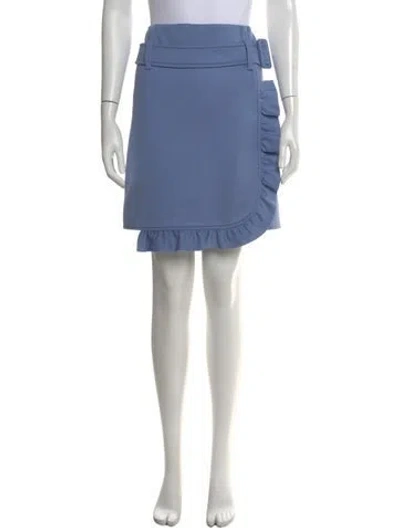 Pre-owned Prada 2019 Mini Skirt W/ Tags In Blue