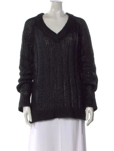 Pre-owned Prada 2019 Mohair Sweater In Black