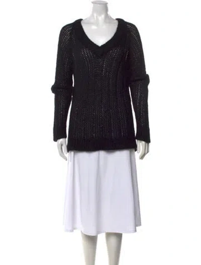 Pre-owned Prada 2019 Mohair Sweater In Black