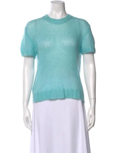 Pre-owned Prada 2019 Mohair Sweater In Blue