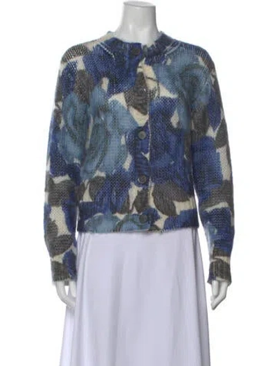 Pre-owned Prada 2019 Mohair Sweater In Blue
