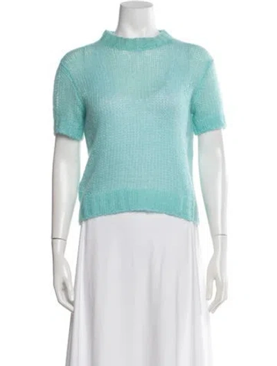 Pre-owned Prada 2019 Mohair Sweater In Blue
