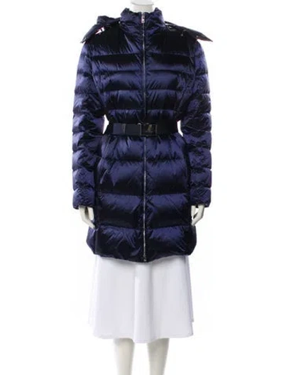 Pre-owned Prada 2019 Nylon Down Coat In Blue