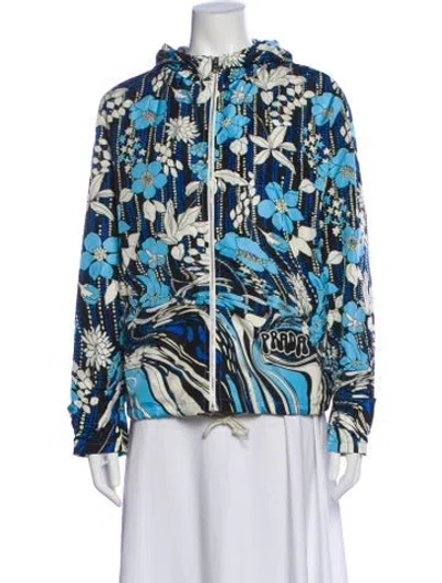 Pre-owned Prada 2019 Nylon Evening Jacket In Blue