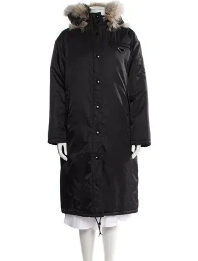 Pre-owned Prada 2019 Nylon Parka In Black