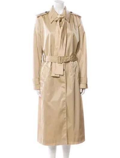 Pre-owned Prada 2019 Nylon Trench Coat In Neutral
