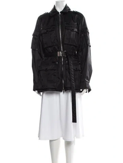 Pre-owned Prada 2019 Nylon Utility Jacket In Black