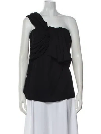 Pre-owned Prada 2019 One-shoulder Top In Black