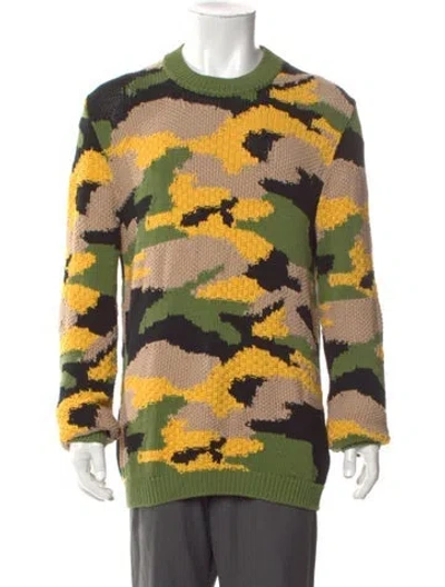 Pre-owned Prada 2019 Printed Cardigan In Green