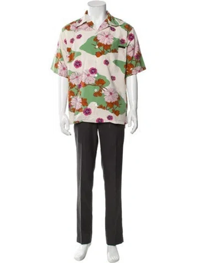 Pre-owned Prada 2019 Printed Shirt In Neutral