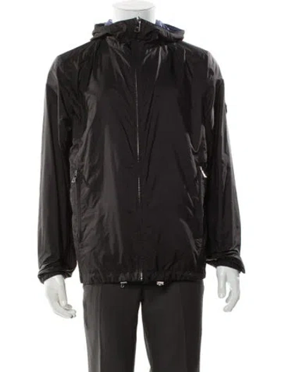 Pre-owned Prada 2019 Reversible Windbreaker Windbreaker In Black/blue