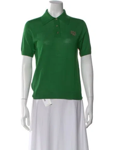 Pre-owned Prada 2019 Short Sleeve Polo In Green