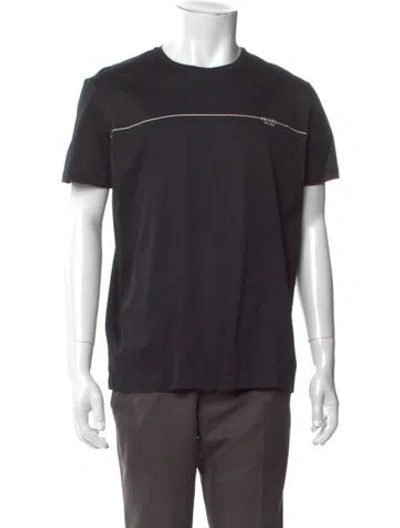 Pre-owned Prada 2019 Signature Logo T-shirt In Black
