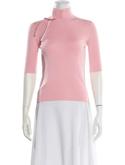 Pre-owned Prada 2019 Silk Sweater In Pink