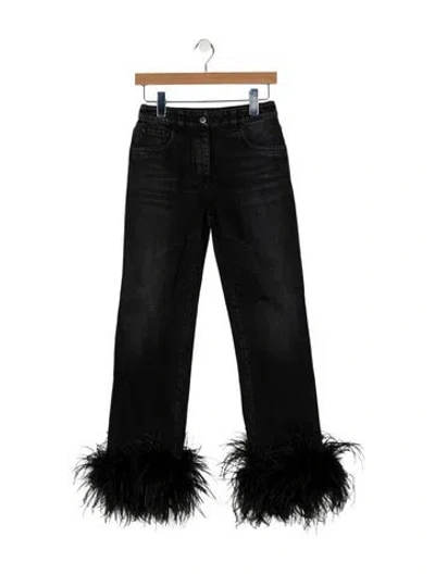 Pre-owned Prada 2019 Straight Leg Jeans In Black