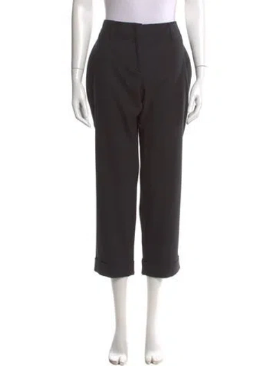 Pre-owned Prada 2019 Straight Leg Pants In Black