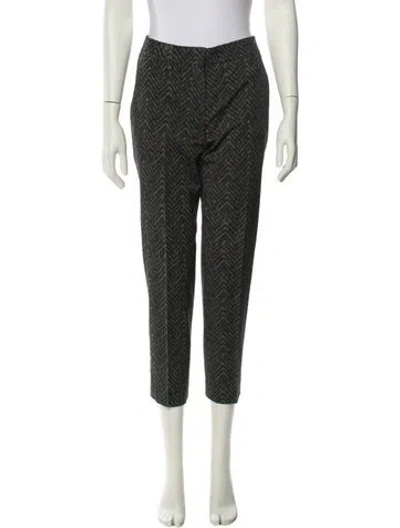 Pre-owned Prada 2019 Straight Leg Pants In Green