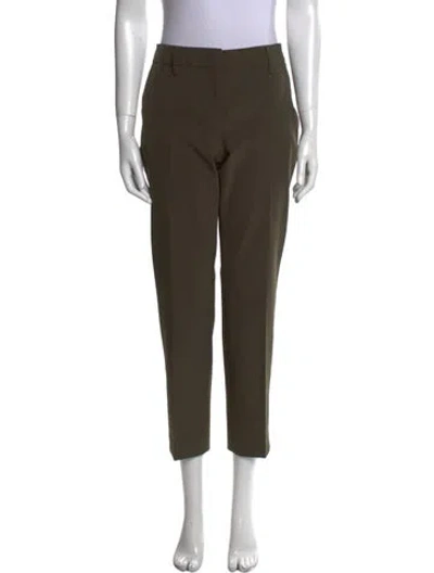 Pre-owned Prada 2019 Straight Leg Pants In Green