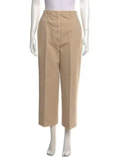 Pre-owned Prada 2019 Straight Leg Pants In Neutrals