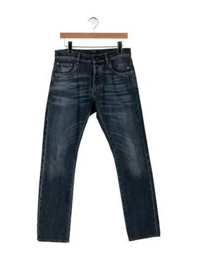 Pre-owned Prada 2019 Straight-leg Jeans In Blue