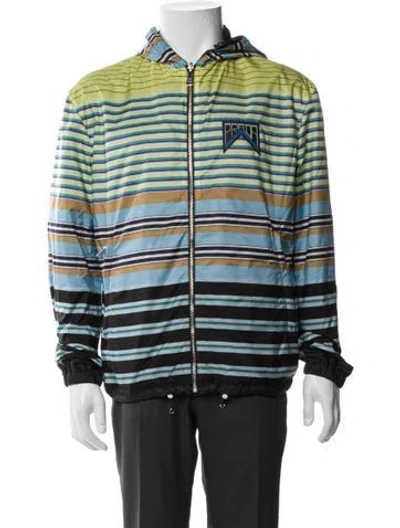 Pre-owned Prada 2019 Striped Jacket In Black