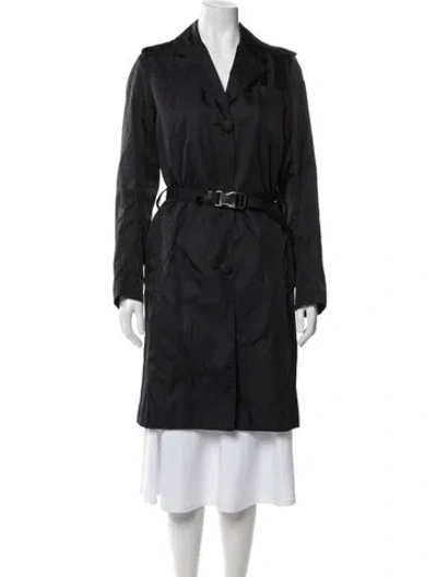 Pre-owned Prada 2019 Trench Coat W/ Tags In Black