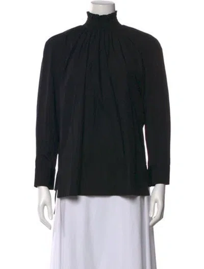 Pre-owned Prada 2019 Turtleneck Blouse In Black