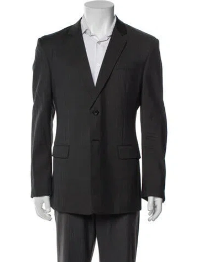 Pre-owned Prada 2019 Virgin Wool Blazer In Gray